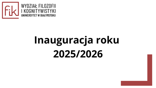 Inauguration of the academic year 2025/2026