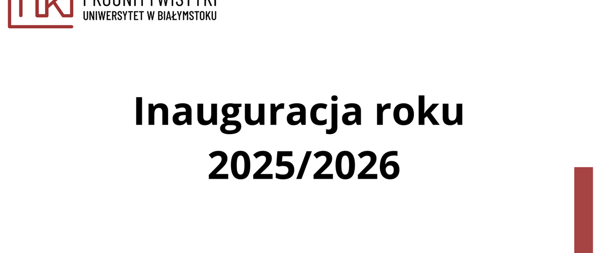 Inauguration of the academic year 2025/2026
